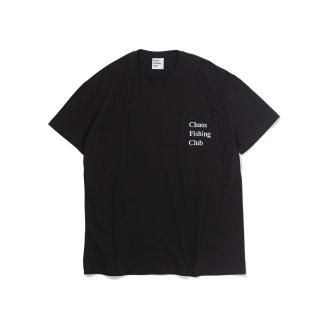 Chaos Fishing Club - LOGO POCKET  S/S - BLACK
